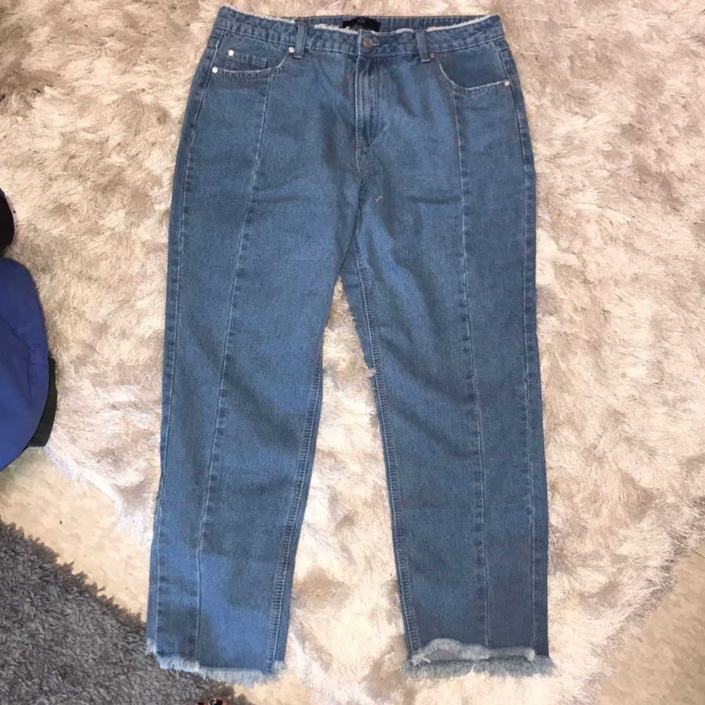 Misguided Straight Leg Boyfriend Jean